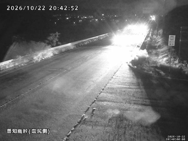 国道153号 善知鳥峠（塩尻側）の現在の道路・河川状況