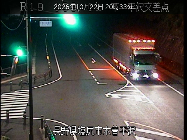 国道19号 平沢の現在の道路・河川状況